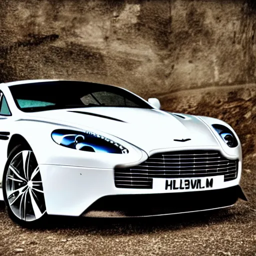 Prompt: Aston Martin made of human bones, realistic, cinematic shot, photorealistic, depth of field