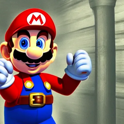 Prompt: mario as an italian plumber in real life, no cgi or cartoon faces, purely human super mario at age 7 0