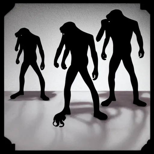 Prompt: evolution, monkey to man, silhouette, hyper realistic