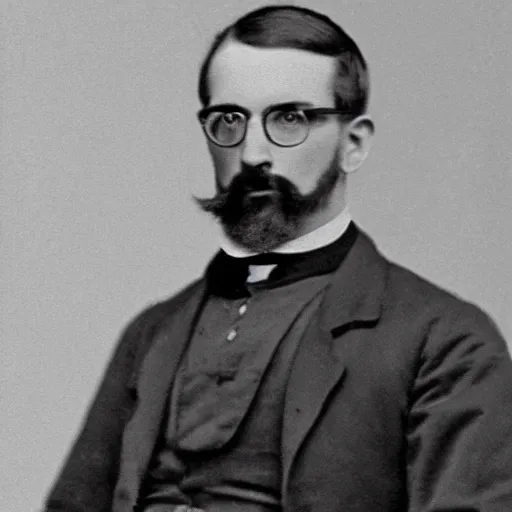 Prompt: victorian era photograph of gordon freeman