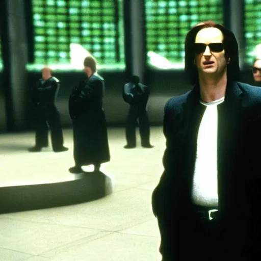 Image similar to saul goodman as neo in the matrix ( 1 9 9 9 )