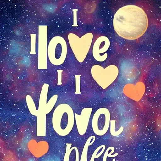 Image similar to i love you more than space