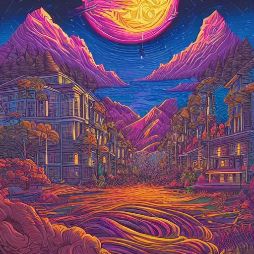 Prompt: art by dan mumford