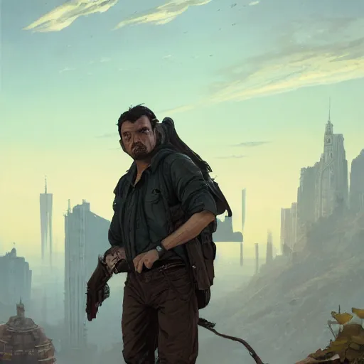 Image similar to highly detailed portrait salvador dalli in gta v, stephen bliss, unreal engine, fantasy art by greg rutkowski, loish, rhads, ferdinand knab, makoto shinkai and lois van baarle, ilya kuvshinov, rossdraws, tom bagshaw, global illumination, radiant light, detailed and intricate environment