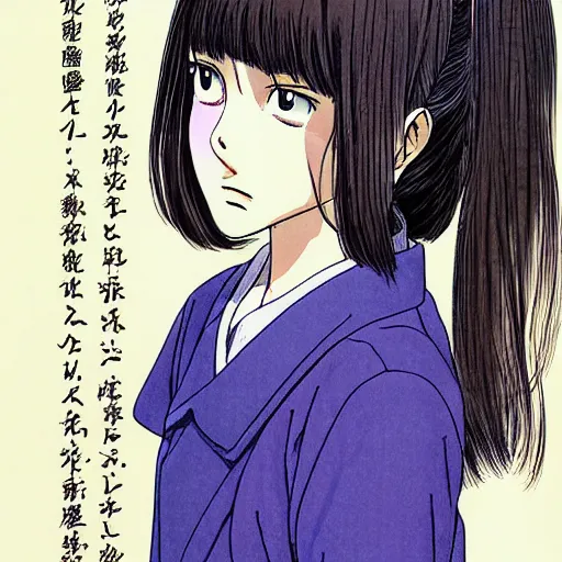 Prompt: young girl by naoki urasawa, 浦 沢 直 樹, detailed, manga, illustration
