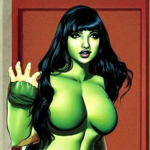 Image similar to Actress Bailey Jay as Marvel's She-Hulk