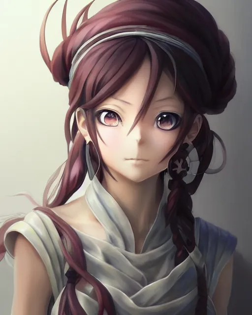 Image similar to character concept art of an anime goddess of metalworking | | cute - fine - face, pretty face, realistic shaded perfect face, fine details by stanley artgerm lau, wlop, rossdraws, james jean, andrei riabovitchev, marc simonetti, and sakimichan, tranding on artstation