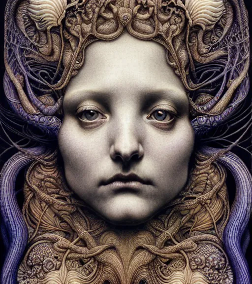 Image similar to detailed realistic beautiful smoke goddess face portrait by jean delville, gustave dore, iris van herpen and marco mazzoni, art forms of nature by ernst haeckel, art nouveau, symbolist, visionary, gothic, neo - gothic, pre - raphaelite, fractal lace, intricate alien botanicals, ai biodiversity, surreality, hyperdetailed ultrasharp octane render