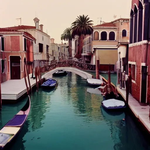 Image similar to venice, california in 1 9 7 0, dreamy, ethereal