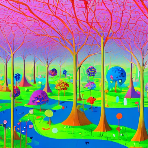 Image similar to tree city by Chiho Aoshima