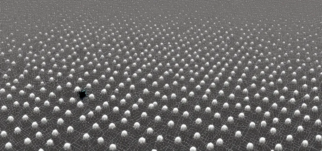 Image similar to nanobots swarm forming shapes of a cyborg cat and a cyborg dog, monochrome, ferroluid, hybrid, black and white artistic photo, artstation, futuristic, scifi style, atomic energy