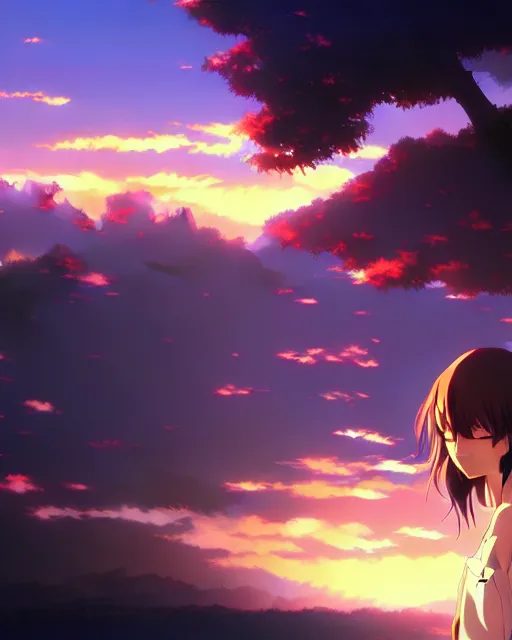 Prompt: anime style, vivid, expressive, 4 k, painting background, wallpaper, stunning, realistic light and shadow effects, centered, simple background, studio ghibly makoto shinkai yuji yamaguchi