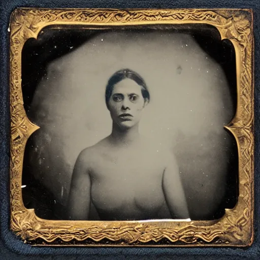 Prompt: tintype photo, swimming deep underwater, blob