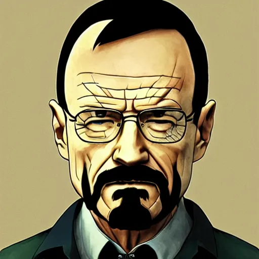 Image similar to Walter White by Makoto Shinkai