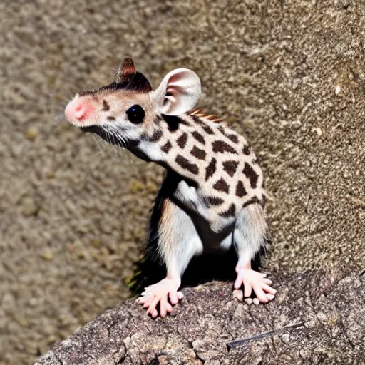 Image similar to photo of a mouse giraffe rat hybrid