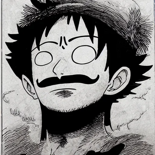 Luffy from one piece drawn by Sakimichan!! Water