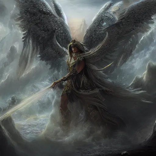 Prompt: !dream an army of angels protecting Heaven, epic fantasy art, high detail, award winning on Artstation, Deviantart, mystical atmosphere, high definition, high detail, hyperrealistic, ultra hd, 4k