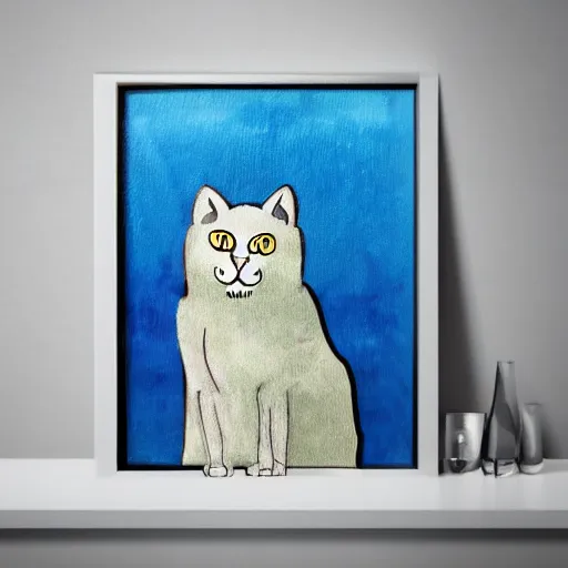 Prompt: a beautiful cat in the style of art deco