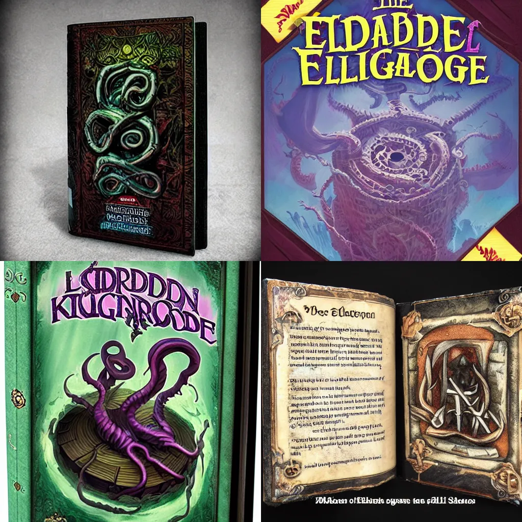 Prompt: tome of forbidden eldritch knowledge