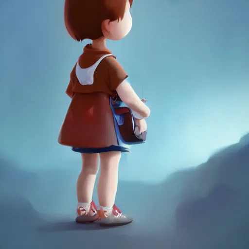 Image similar to goro fujita ilustration concept of cute girl, painting by goro fujita, sharp focus, highly detailed, artstation