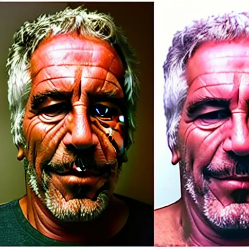 Image similar to jeffrey epstein oh no can this thing do hyper realistic ultra realistic photograph detailed of jeffrey epstein if he was alive today jeffrey epstien realistic photograph 8k