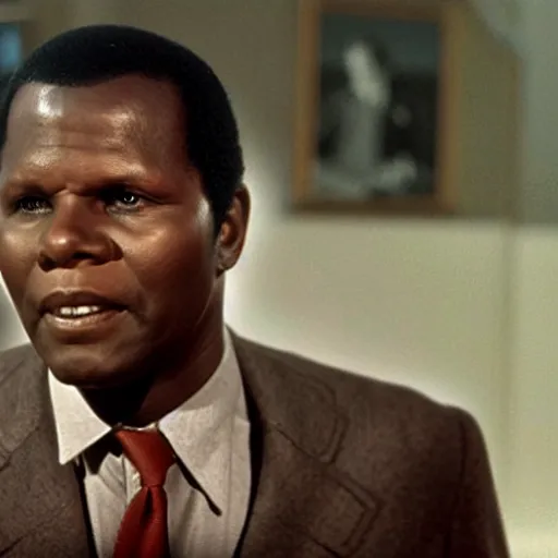 Prompt: Sidney Poitier as superman