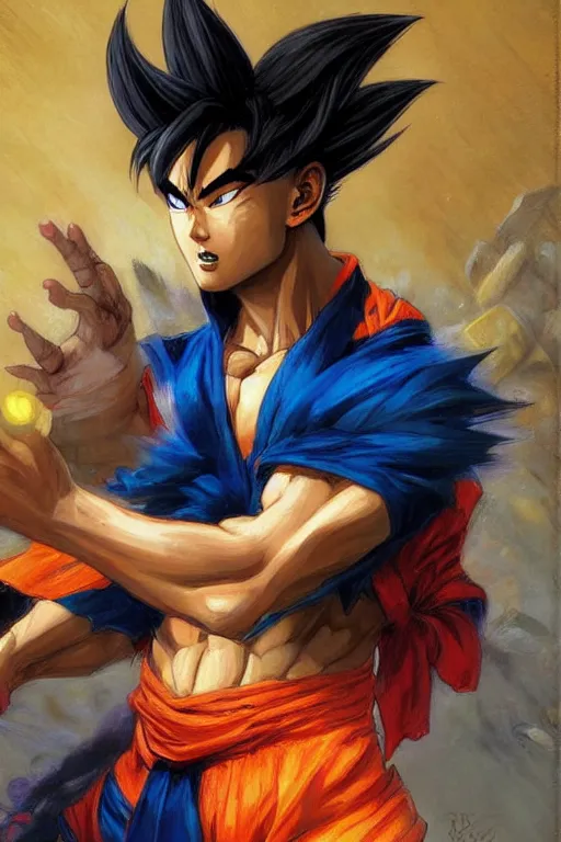 simu liu as goku. art by gaston bussiere. | Stable Diffusion | OpenArt