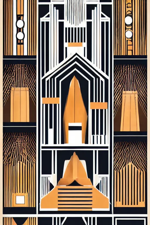Prompt: Art Deco, sometimes referred to as Deco, is a style of visual arts, architecture and design that first appeared in France just before World War I. It influenced the design of buildings, furniture, jewelry, fashion, cars, cinemas, trains, ocean liners, and everyday objects such as radios and vacuum cleaners.
