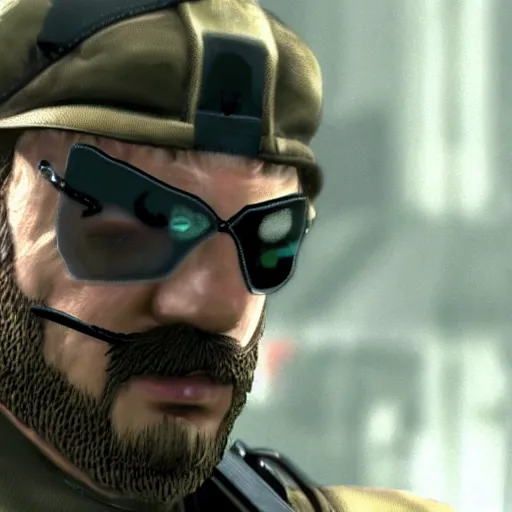 Image similar to super mario in metal gear solid