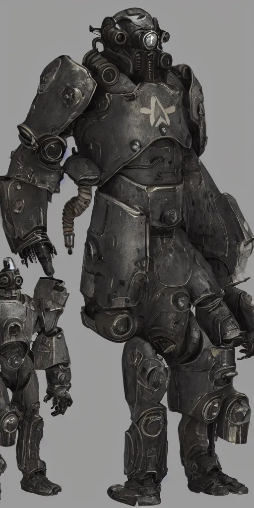 Prompt: fallout concept art armor render ultra unreal engine 5