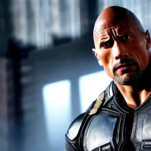 Image similar to Dwayne Johnson in the punisher 4k detailed super realistic