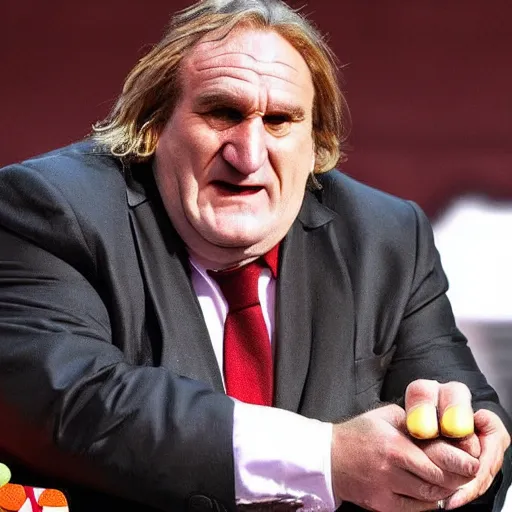 Image similar to Gérard Depardieu as Mario