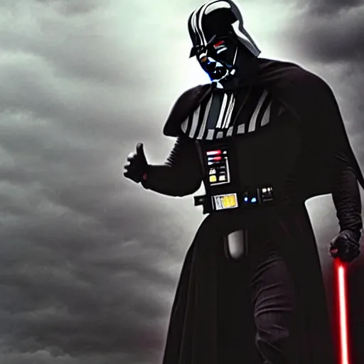 Prompt: Dwayne Johnson as Darth Vader