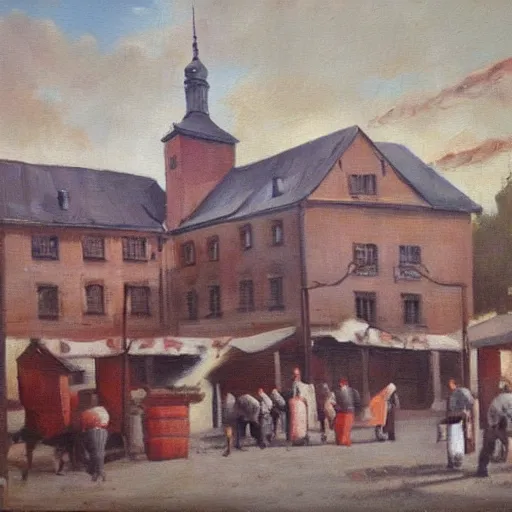 Image similar to Poland in September 1939, Oil Painting, very detailed