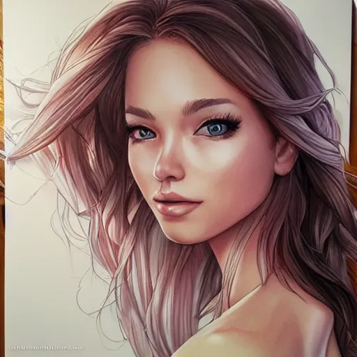 Image similar to art by artgerm