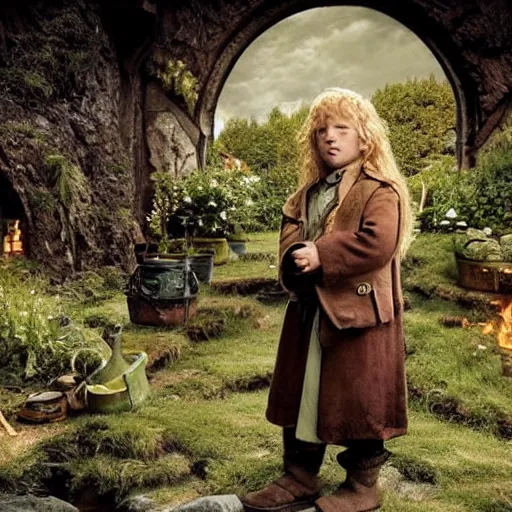 Prompt: middle - earth's hottest hobbits, national geographic photo