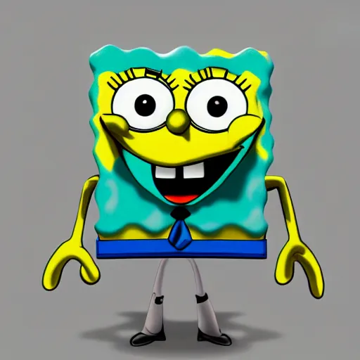 Prompt: spongebob trianglepants!!!!!, trending on artstation, cgsociety, 4 k, 8 k