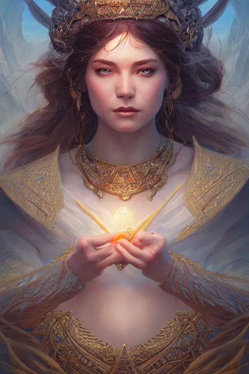 Image similar to goddess of lake, highly detailed, d & d, fantasy, highly detailed, digital painting, trending on artstation, concept art, sharp focus, illustration, art by artgerm and greg rutkowski and fuji choko and viktoria gavrilenko and hoang lap