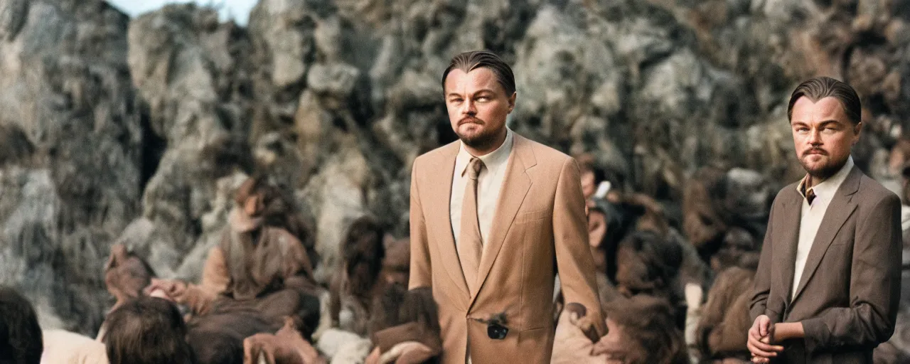 Prompt: leonardo dicaprio as a religious cult leader, national geographic, canon 5 0 mm, cinematic lighting, photography, retro, film, kodachrome