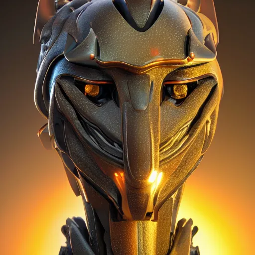 Image similar to a highly detailed close-up bust, of an awe-inspiring beautiful majestic anthropomorphic robotic mecha female dragon, with smooth and streamlined armor, standing and posing elegantly in front of the camera, well detailed head with LED eyes, sharp sleek design, two arms, digital art, artstation, DeviantArt, professional, octane render, sunset lighting