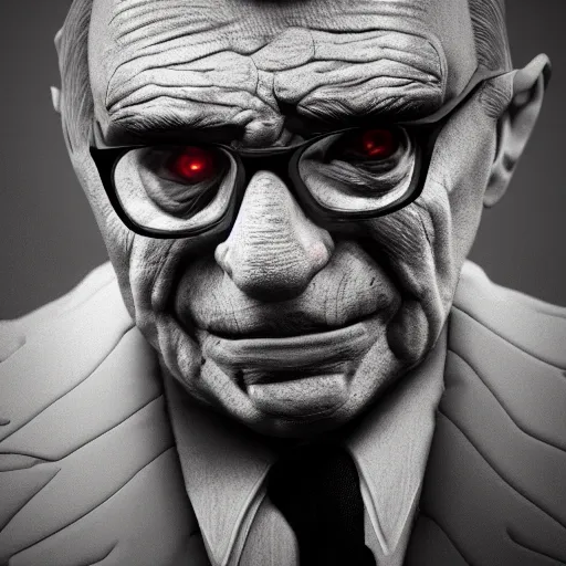 Image similar to Ion Iliescu as a zombie, artstation, dramatic lighting, octane render, 4k