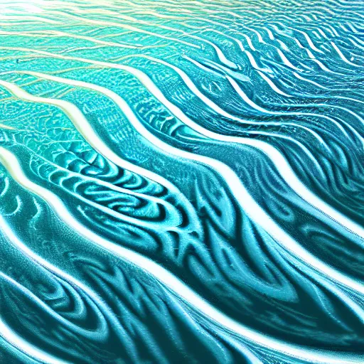 Image similar to fractal waves on the crystal ocean