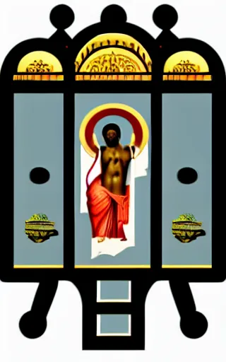 Image similar to kanye west orthodox icon