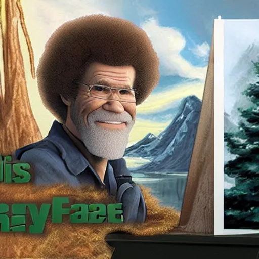 Prompt: bob ross in half life 2