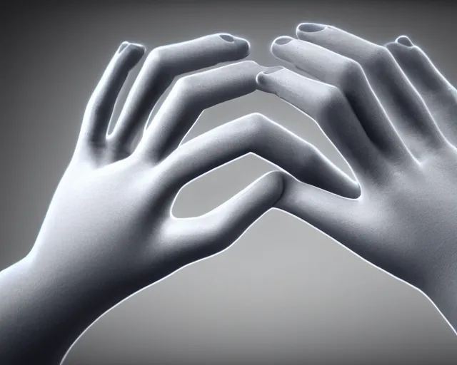 Image similar to xray photoshoot of couple hand holding, high details, octane render, unreal engine