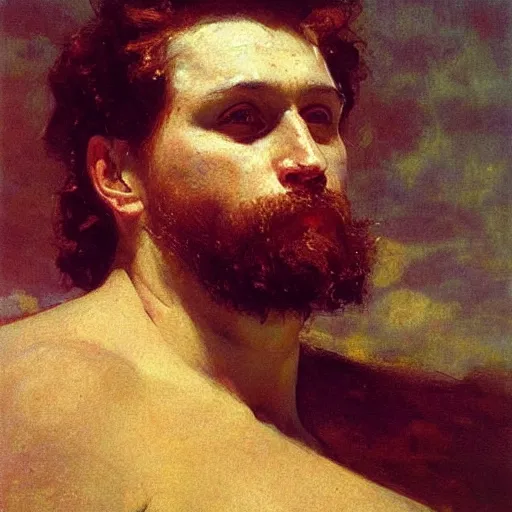 Prompt: A portrait of God, wide shot, photorealistic, by Ilya Repin