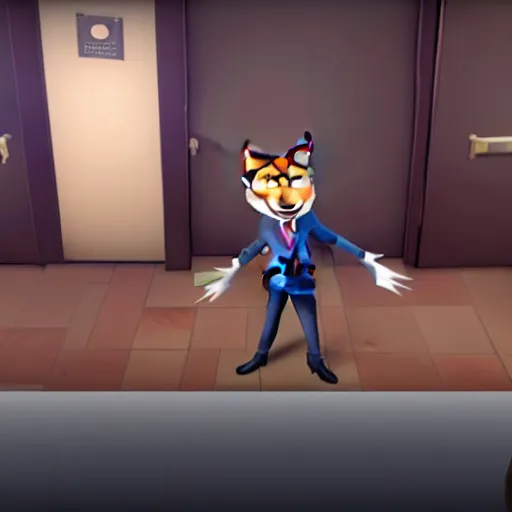Prompt: Screenshot from Payday: The Heist featuring Nick Wilde (from Zootopia)