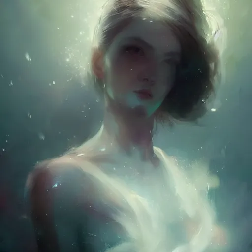 Image similar to A beautiful ethereal woman by WLOP, greg rutkowski and ross tran - H 768