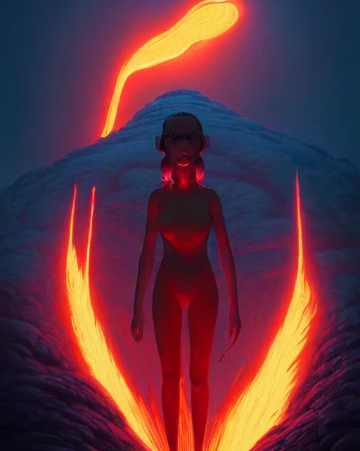 Prompt: highly detailed surreal vfx portrait of a futuristic fire mage in a volcano with lava, stephen bliss, unreal engine, greg rutkowski, loish, rhads, beeple, makoto shinkai and lois van baarle, ilya kuvshinov, rossdraws, tom bagshaw, alphonse mucha, global illumination, detailed and intricate environment