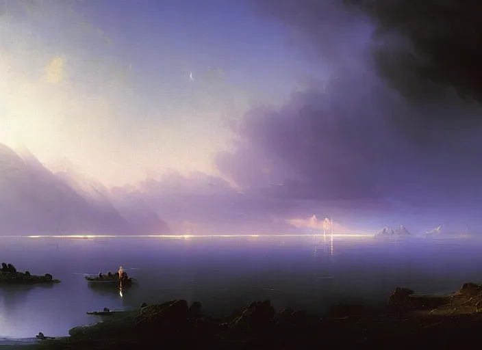 Prompt: blue - turquoise fog in the void, black background, hyperrealism, no blur, 4 k resolution, ultra detailed, style of asher brown durand, ismail inceoglu, robert mccall, ivan aivazovsky